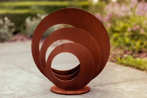 FerrCa Art of Steel | Three Circles made of corten steel